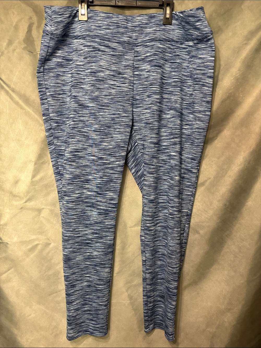 Women’s Marled Blue Performance Leggings
